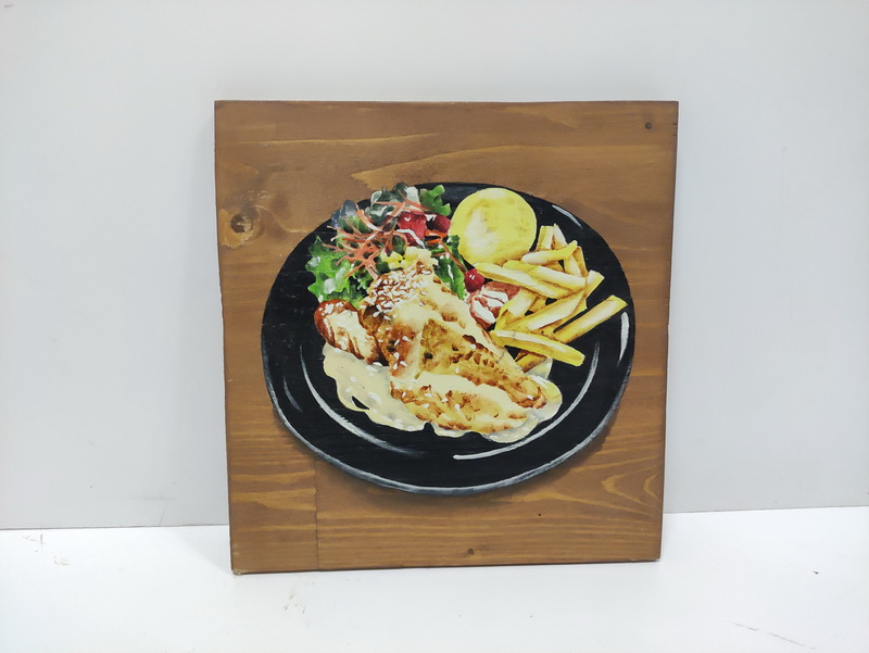 cartel pintura comida asia hosteleria mad 25-26x25-26 t6u